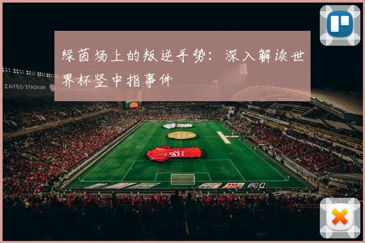 绿茵场上的叛逆手势：深入解读世界杯竖中指事件